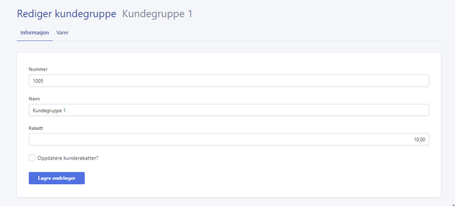 Oprett kundegrupper NO 6