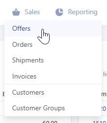 Sales module from offer to invoice 1