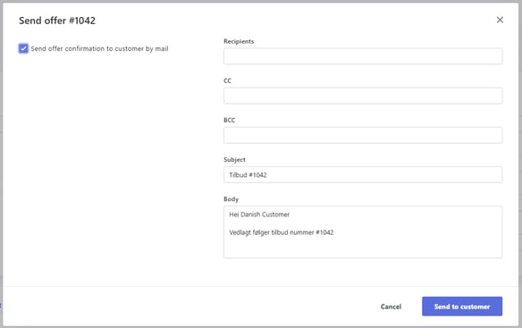 Sales module from offer to invoice 4