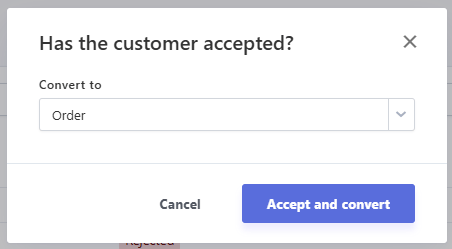 Sales module from offer to invoice 6