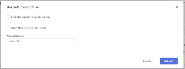 Salgsmodulet fra tilbud til faktura 10