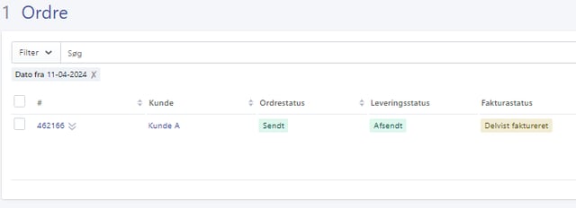 Salgsmodulet fra tilbud til faktura 12
