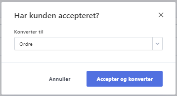 Salgsmodulet fra tilbud til faktura 6
