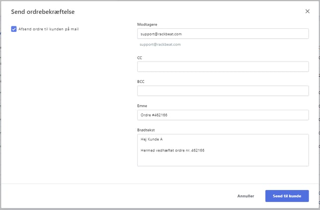 Salgsmodulet fra tilbud til faktura 7