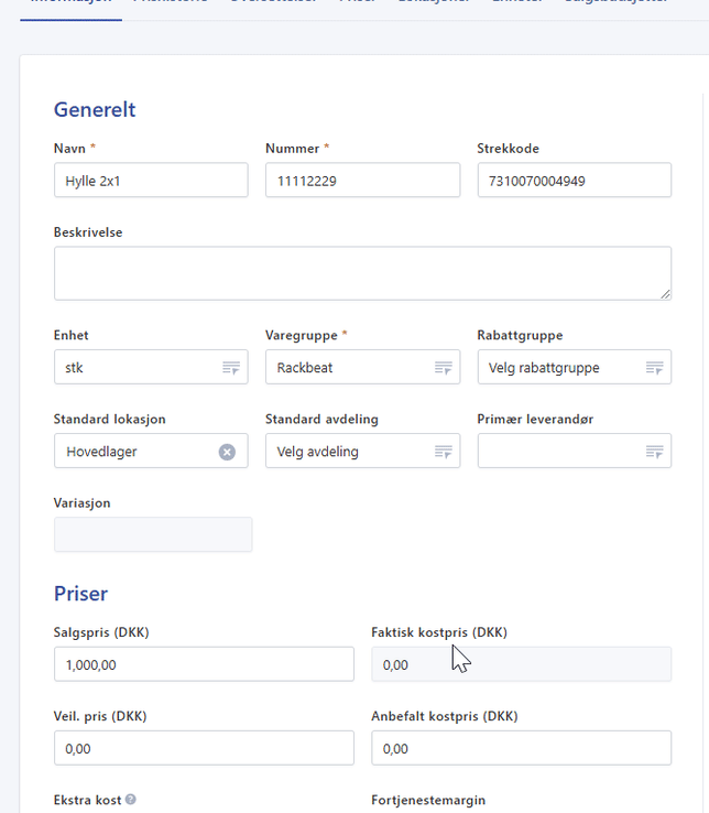 Serienummerstyring NO 10