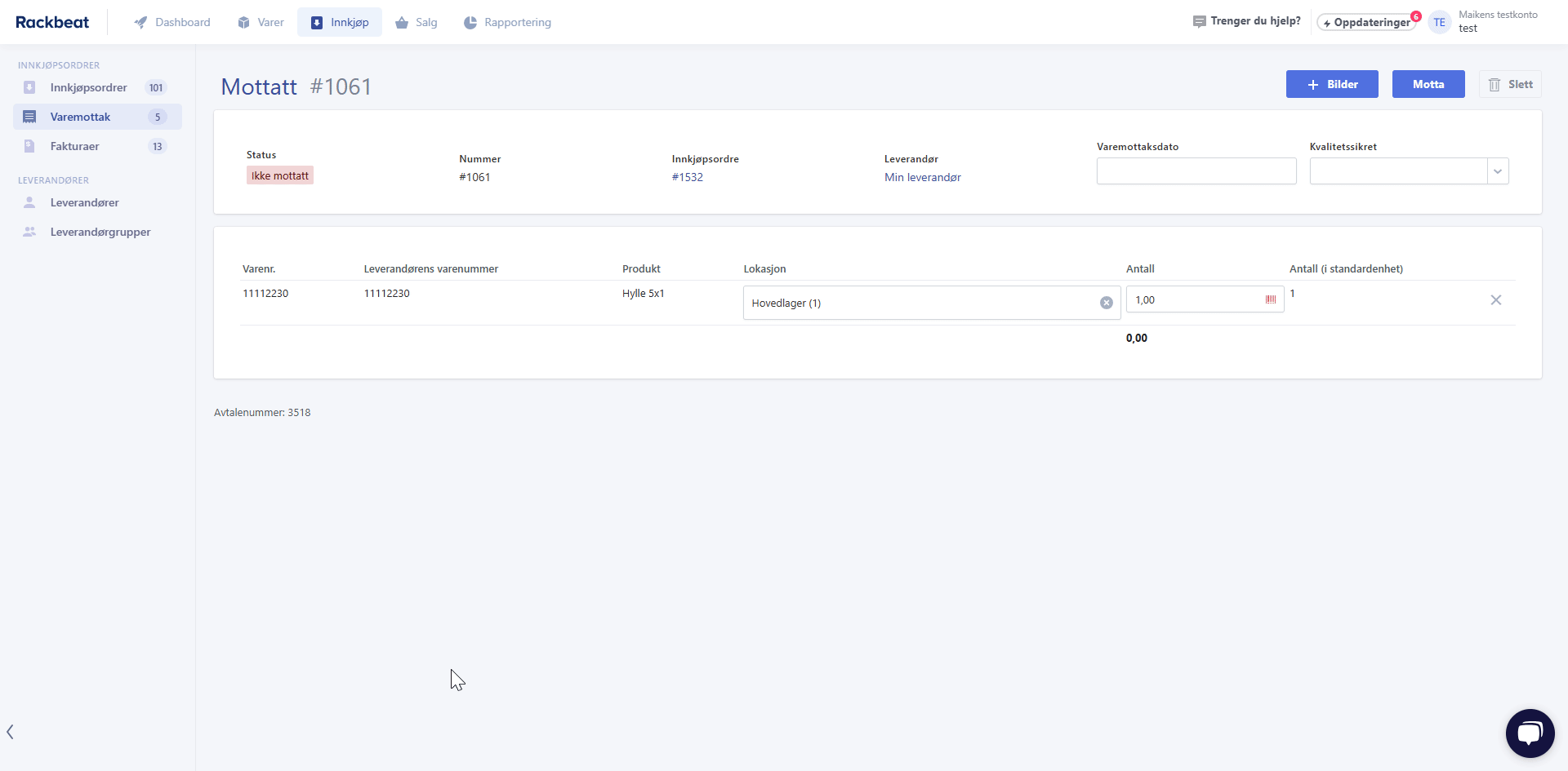 Serienummerstyring NO 13