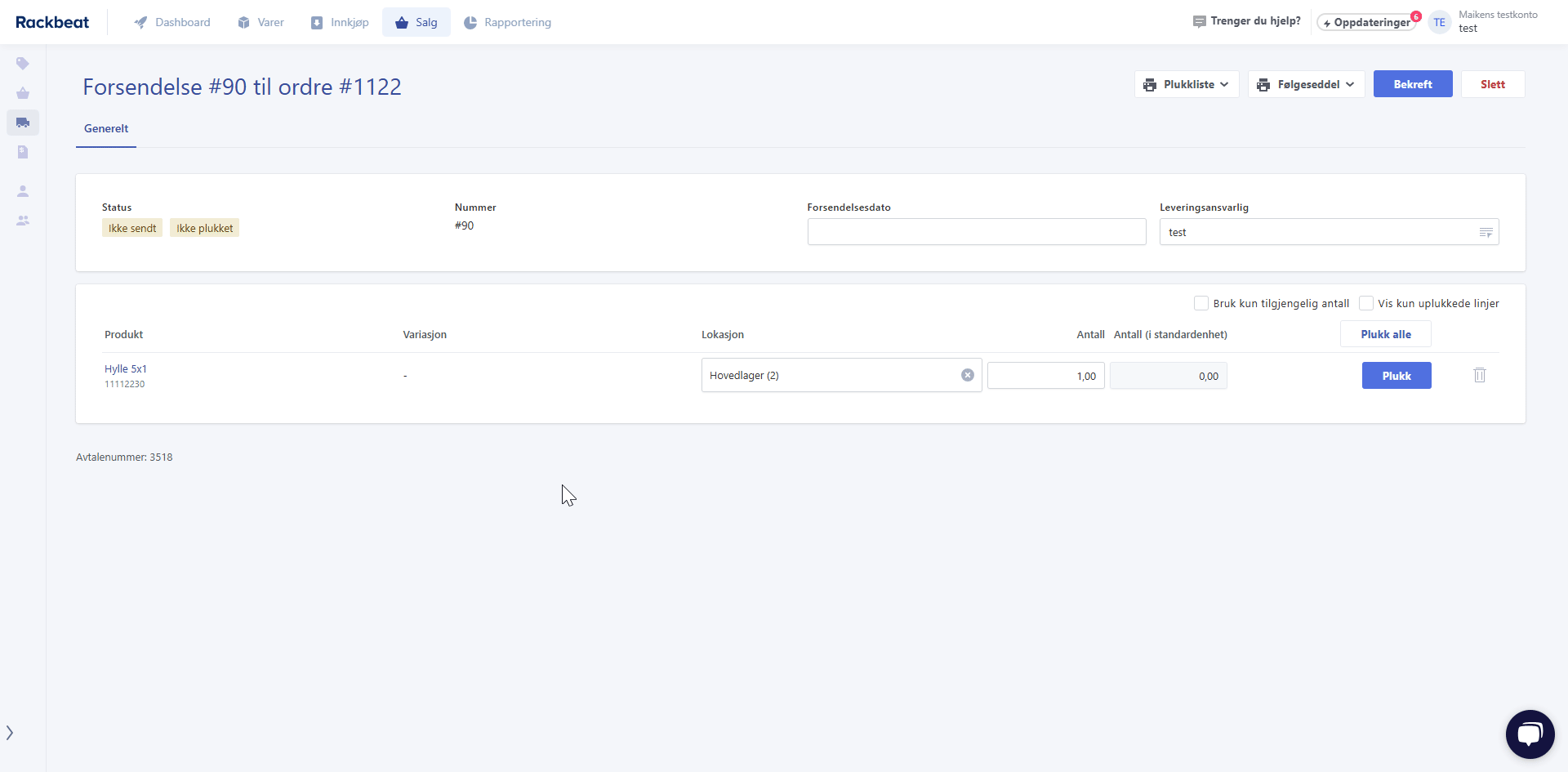 Serienummerstyring NO 16