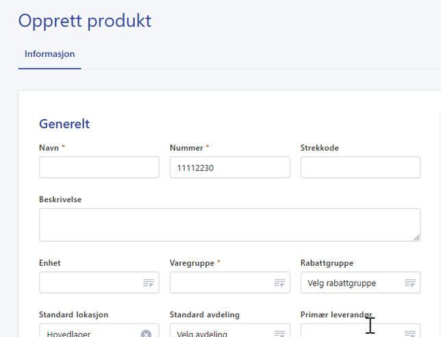 Serienummerstyring NO 6